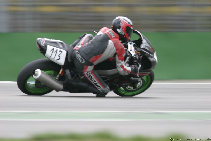Sven Kurtenbach beim Motorrad-Rennen